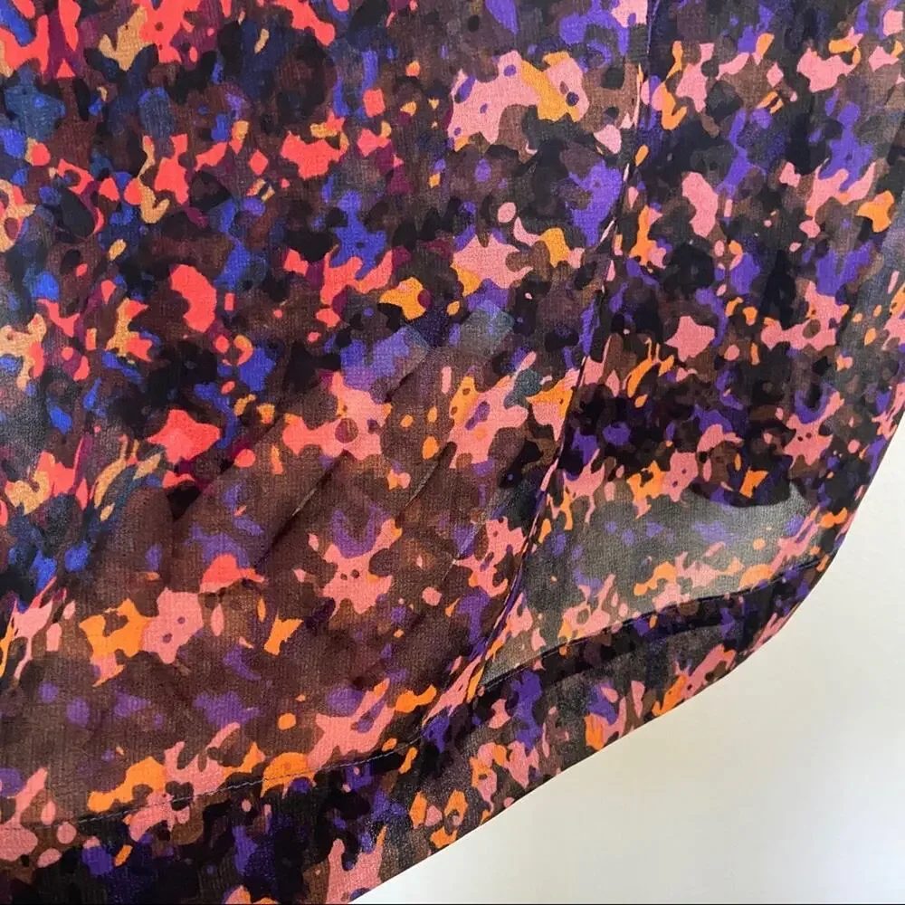 Cabi The Bonus Print Blouse Sheer XS 3248